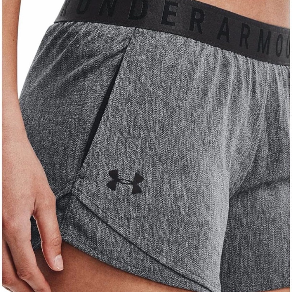 Under Armour Women's Black & Gray Heather Athletic Shorts